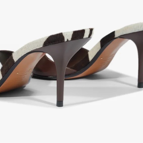 SCHUTZ Brown and Cream Heeled Sandals - Picture 2 of 4